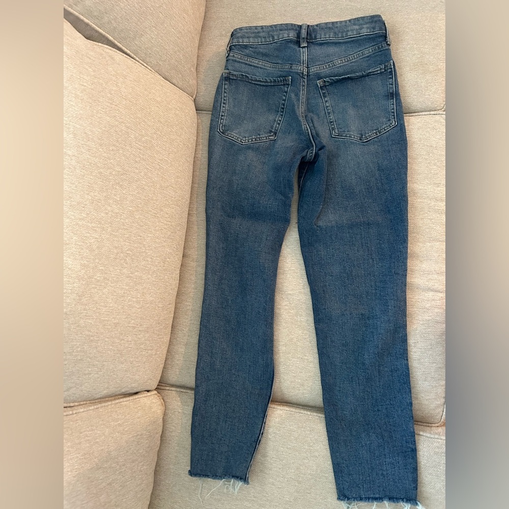 High Wasited OG Straight Cutoff Jeans